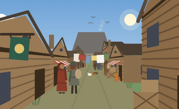 A village in the taiga
